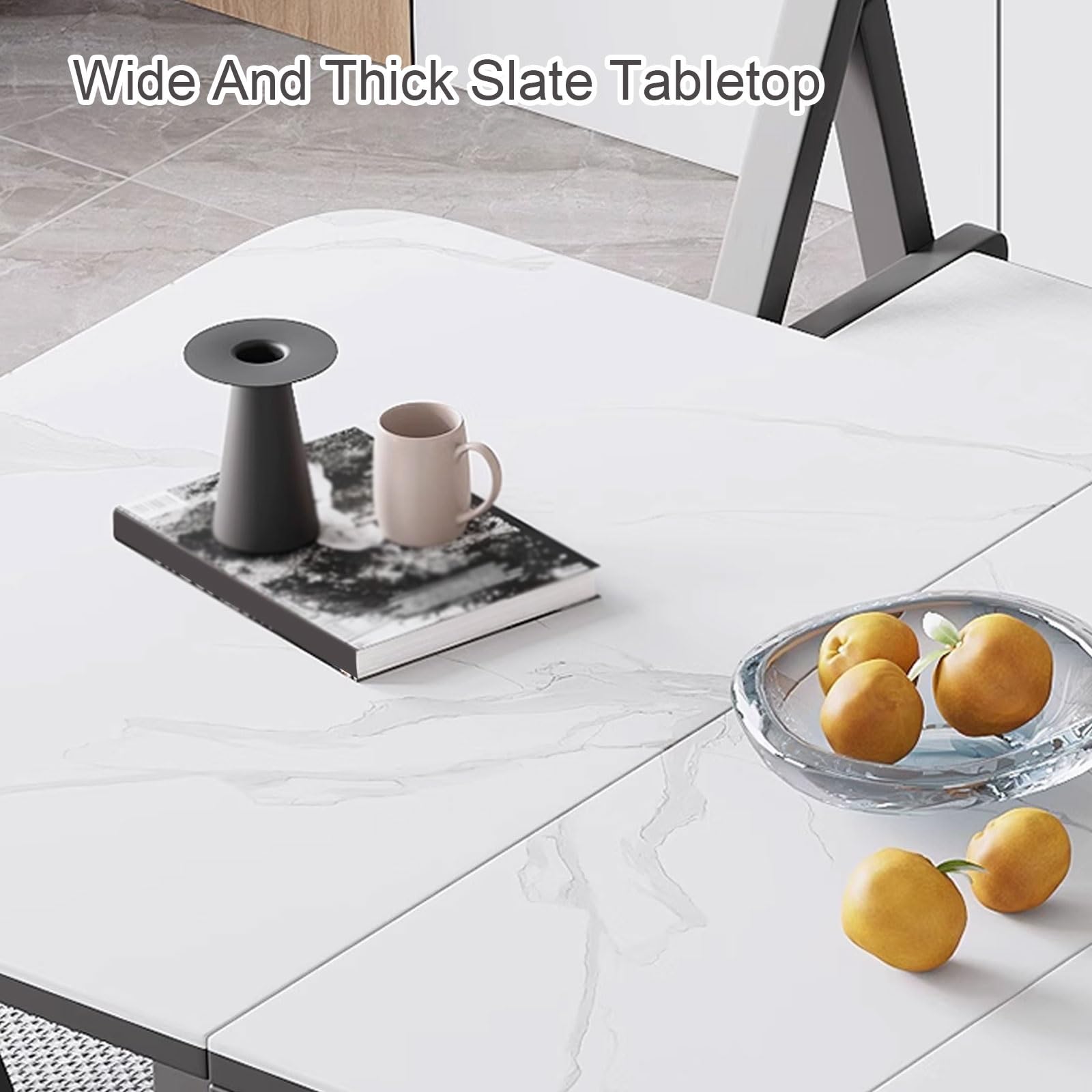 Składany stół do jadalni z szufladami i kółkami – oszczędzający miejsce stół kuchenny i jadalny (150 x 80 x 74 cm) – idealny do małych przestrzeni
