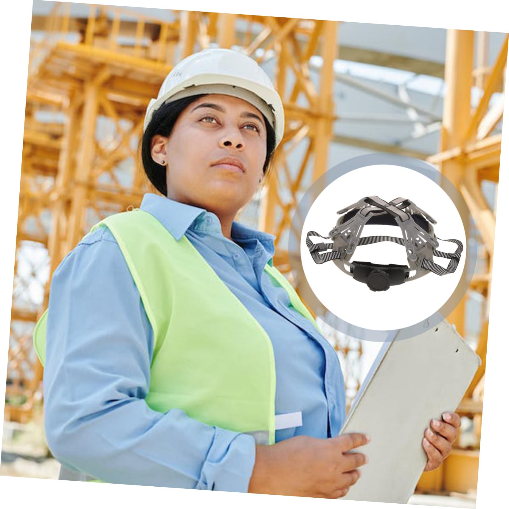 POPETPOP Correa De Forro para Casco Forro para Casco Inserto De Suspensión Industrial para Casco Accesorios para Casco Forro para Casco De Construcción Barbilla Universal para Casco