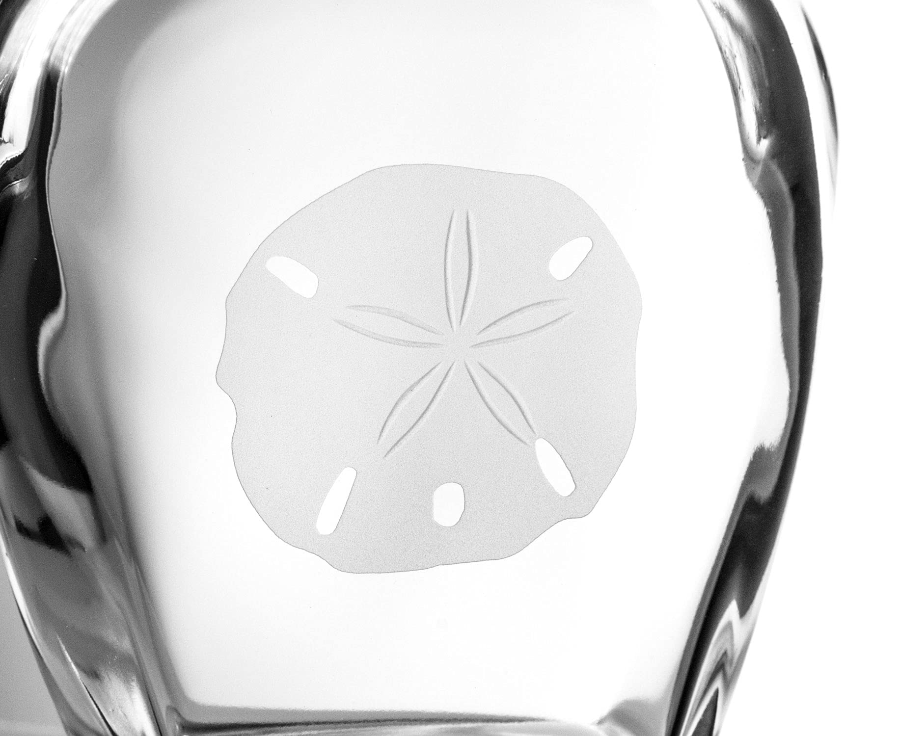Rolf Glass Sand Dollar23 Ounce Whiskey Decanter – Spirits Decanter with Airtight Stopper - Lead-Free Glass - Sand Engraved in the USA – Liquor Decanter for Whiskey, Bourbon, & Brandy
