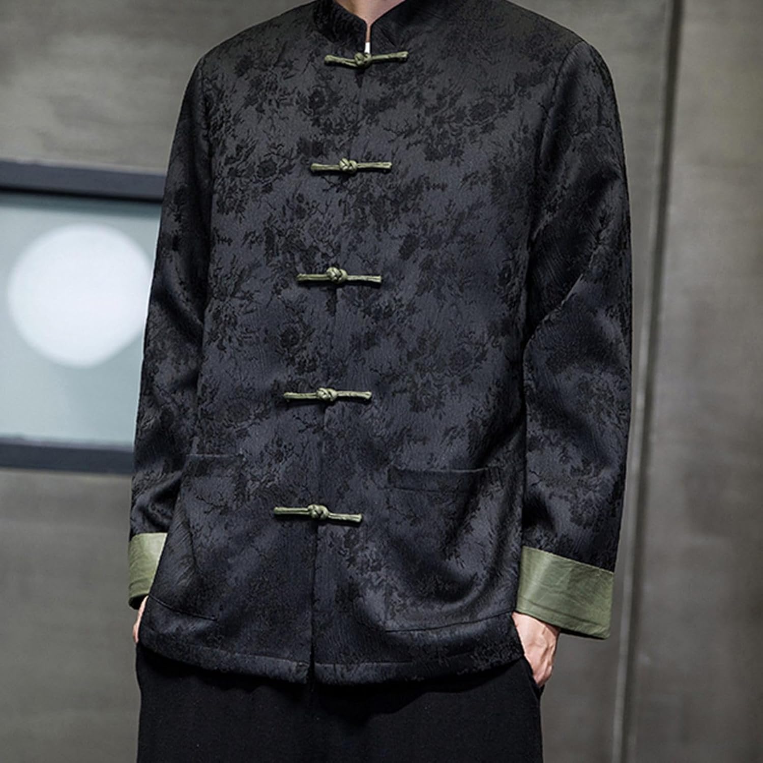 [Nilafly] ジャケット チャイナ服 長袖 中華風 伝統服 チャイナボタン ヴィンテージ カッコイイ 大きいサイズ カジュアル