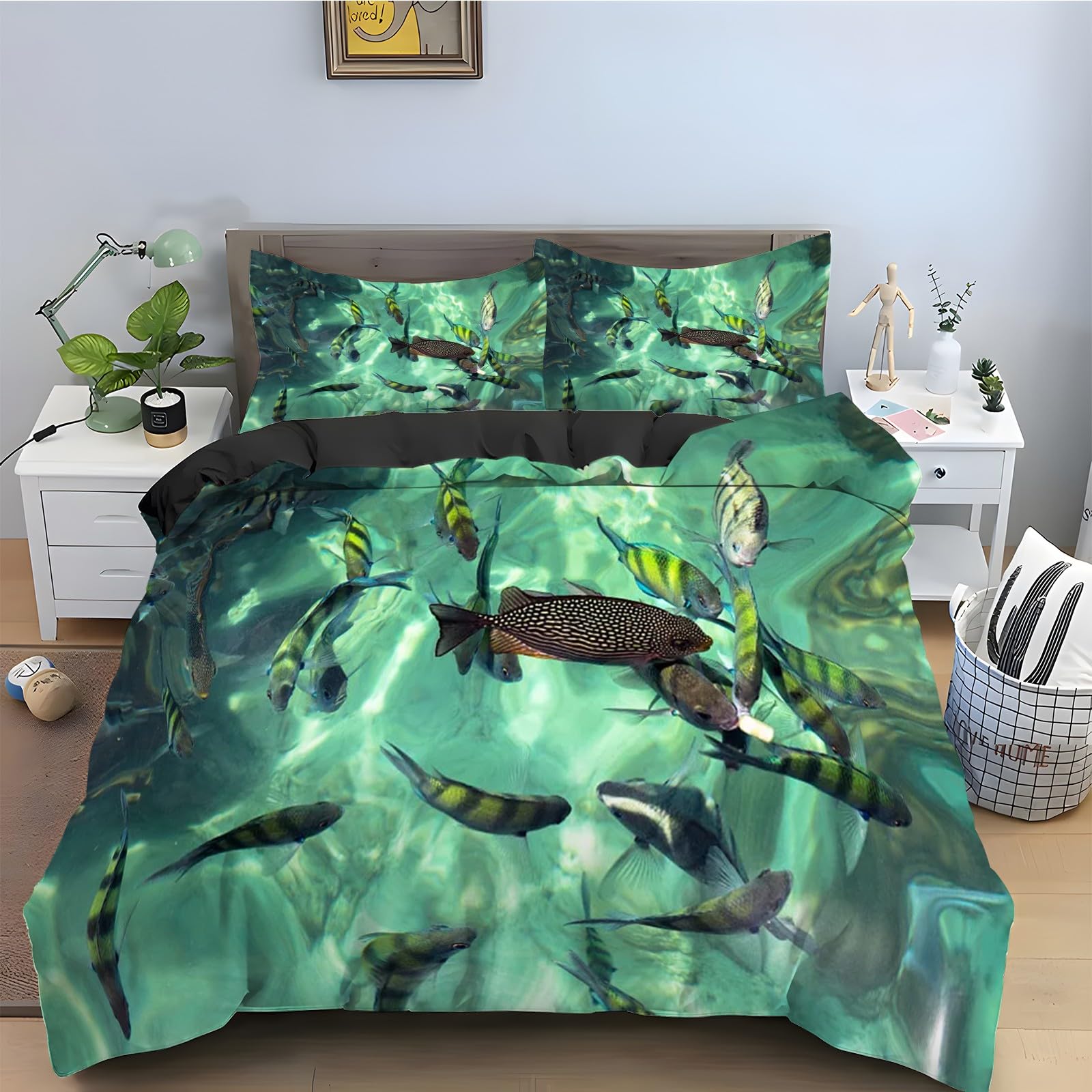 Parure de lit truite 200x200 pour remplacer un linge de lit rêche et difficile à laver