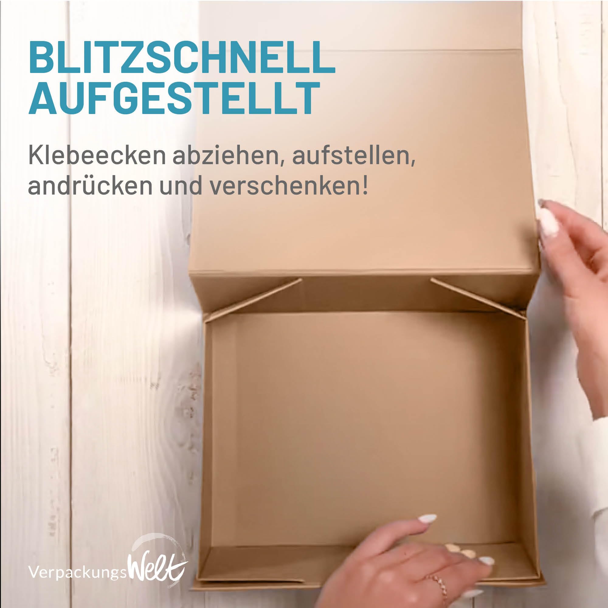 Geschenk-Box Weihnachten (10 Stk.) | 31x22x10 cm | Geschenk-Karton mit Deckel & Magnet-Verschluss für Weihnachtsgeschenke | Weihnachtsverpackung mit Aufschrift 'Merry Christmas' Grün