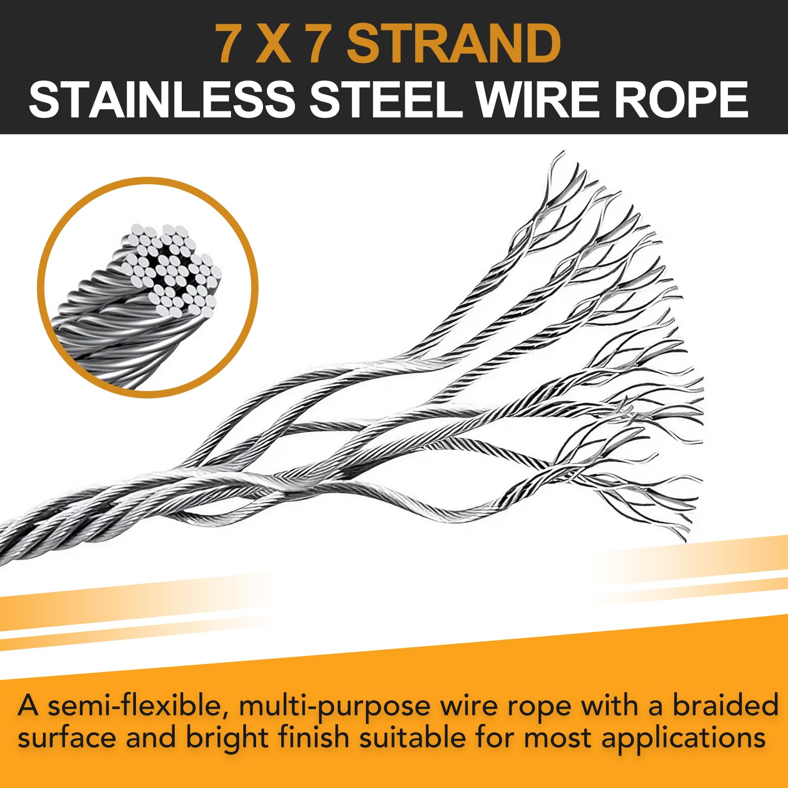 Paquete de 20 cables de seguridad de luz de escenario para luces de fiesta de DJ de escenario, cable de seguridad de acero inoxidable grueso de 1/8 de diámetro con trabillas y gancho a presión