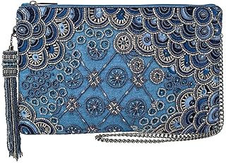Work It Beaded Handbag Clutch – Art Deco Evening Bag Crossbody Purse, Multicolor