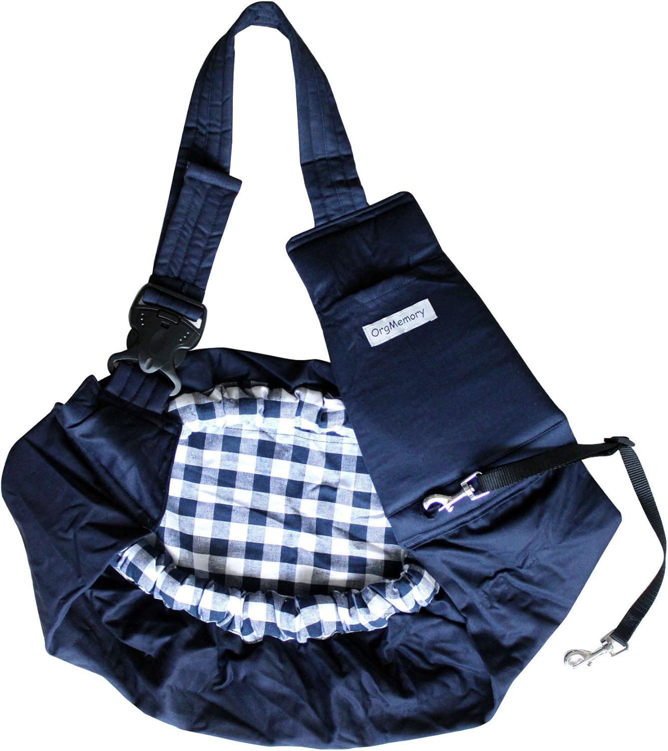 OrgMemory Puppy Sling, Adjustable Pet Carrier, Small Dog Cat Outdoor