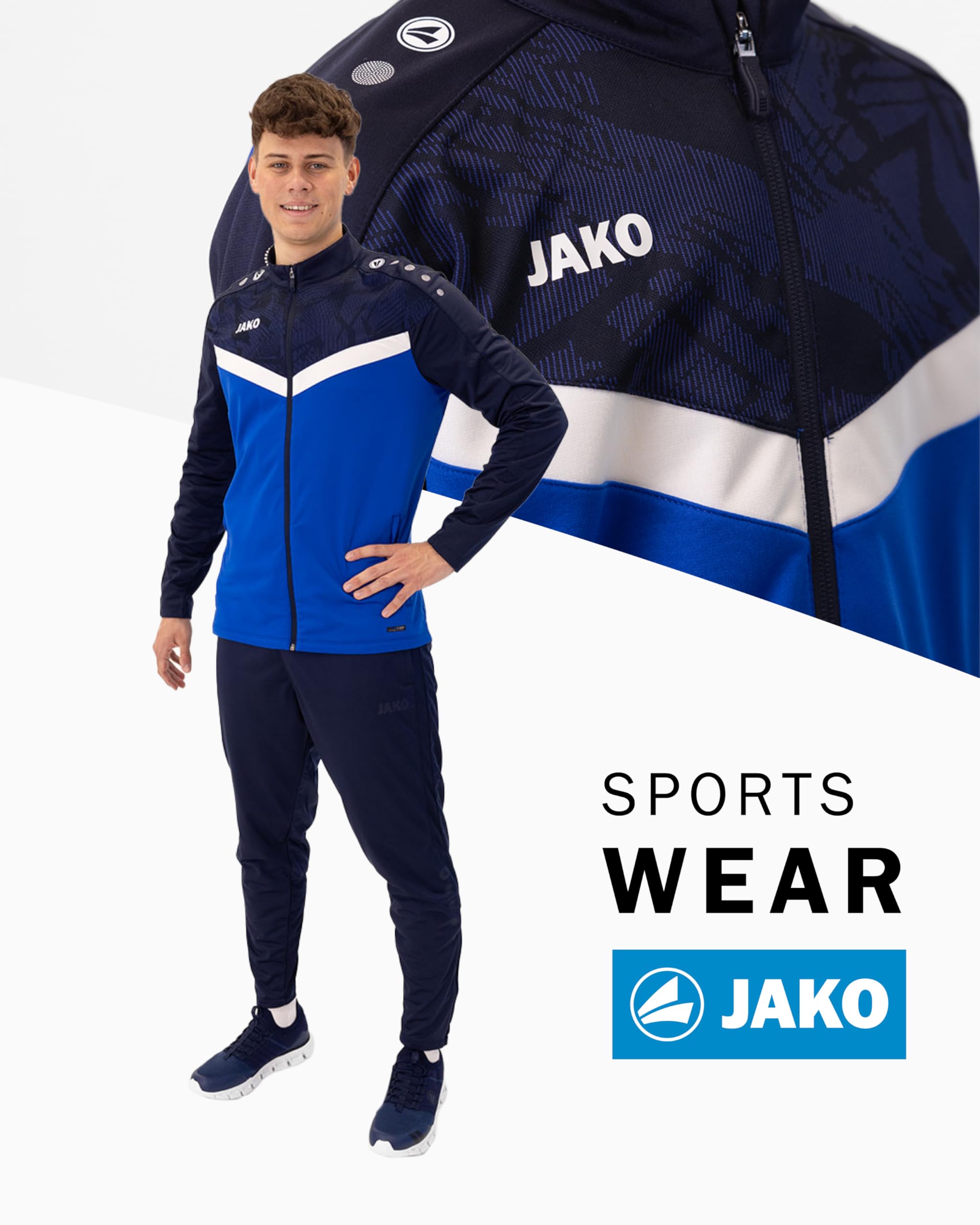 JAKO Herren Jako Polyesterjacke Iconic Sportjacke (1er Pack)