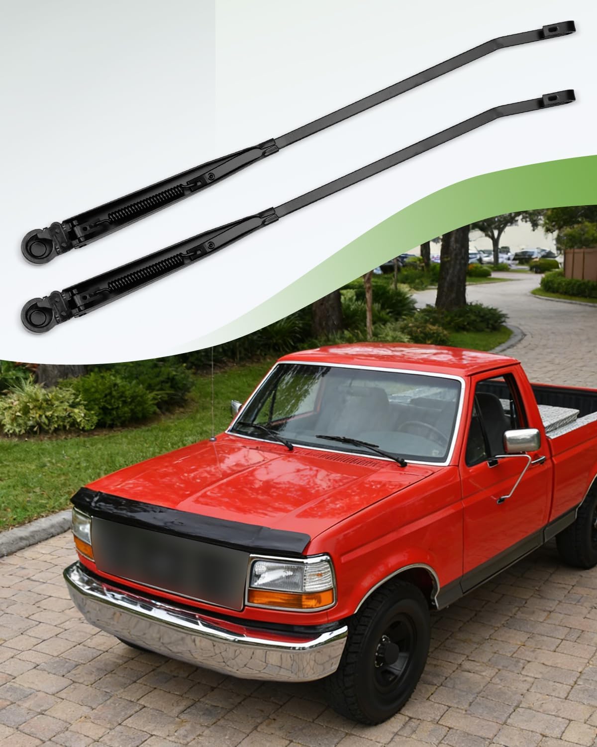 F1TZ17526AA Windshield Wiper Arm Fit for Ford F-150/ F-250/ Bronco/F-350/ Super Duty 1991-1997, Replacement Part Number F4TZ17526A
