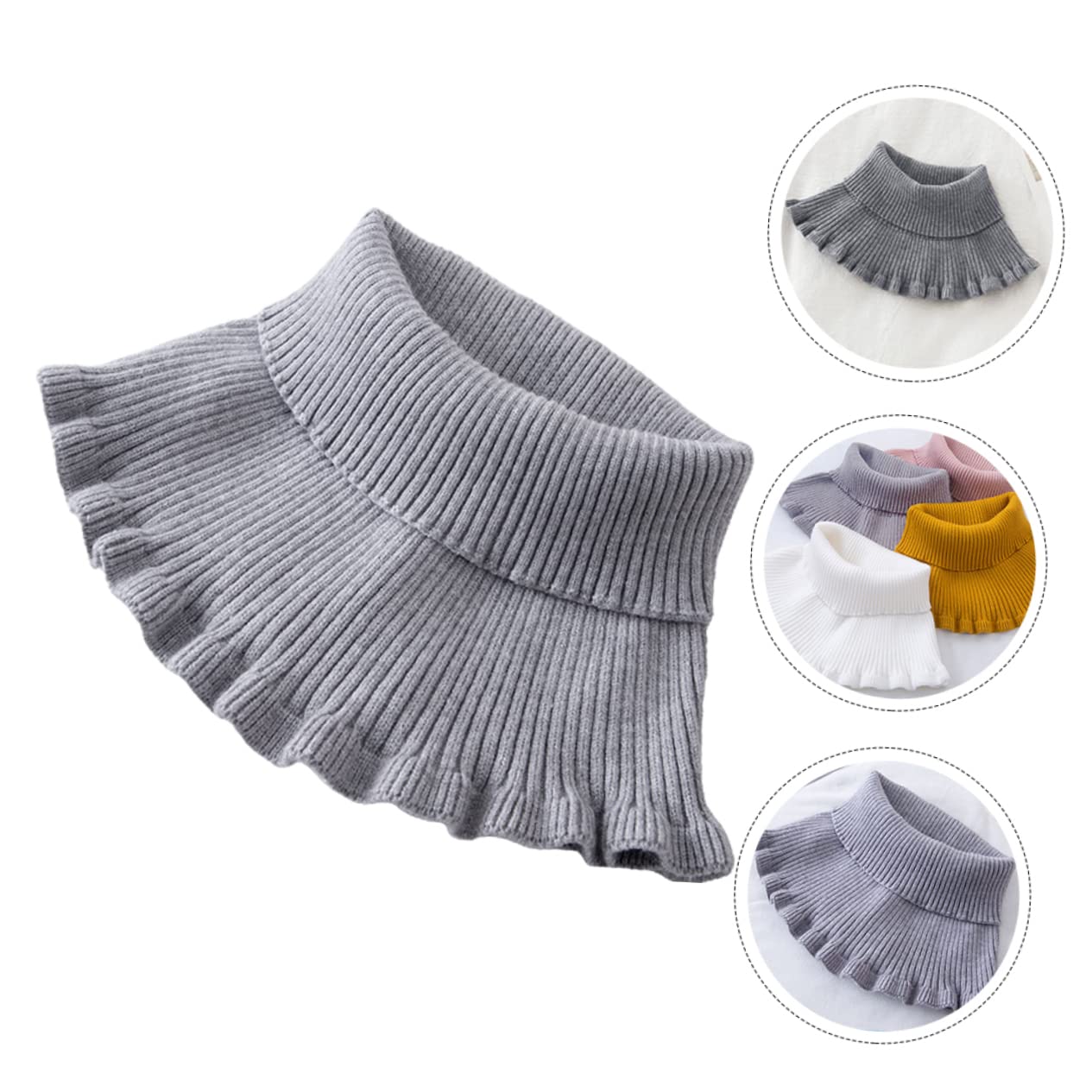 PACKOVE 5 Pz collo alto collo falso caldo manica del portatile calda manica del comoda ghetta per il a del invernale protezione del protettore decorare