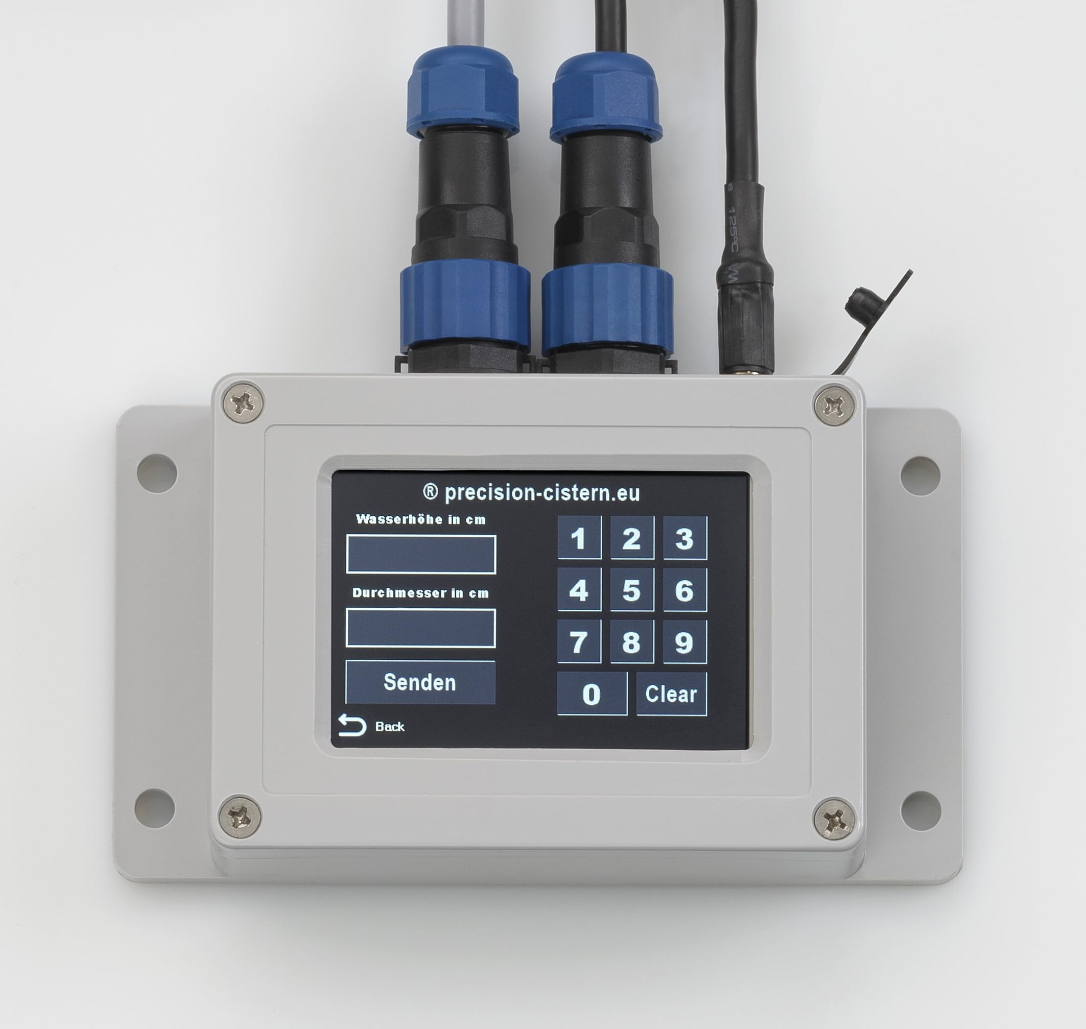Zisti231 Zisternensteuerung - Digitale Füllstandsanzeige mit WiFi und MQTT, TL231-Drucksensor für 1000-20000L Zisternen, Nextion-Display, Plug & Play Installation