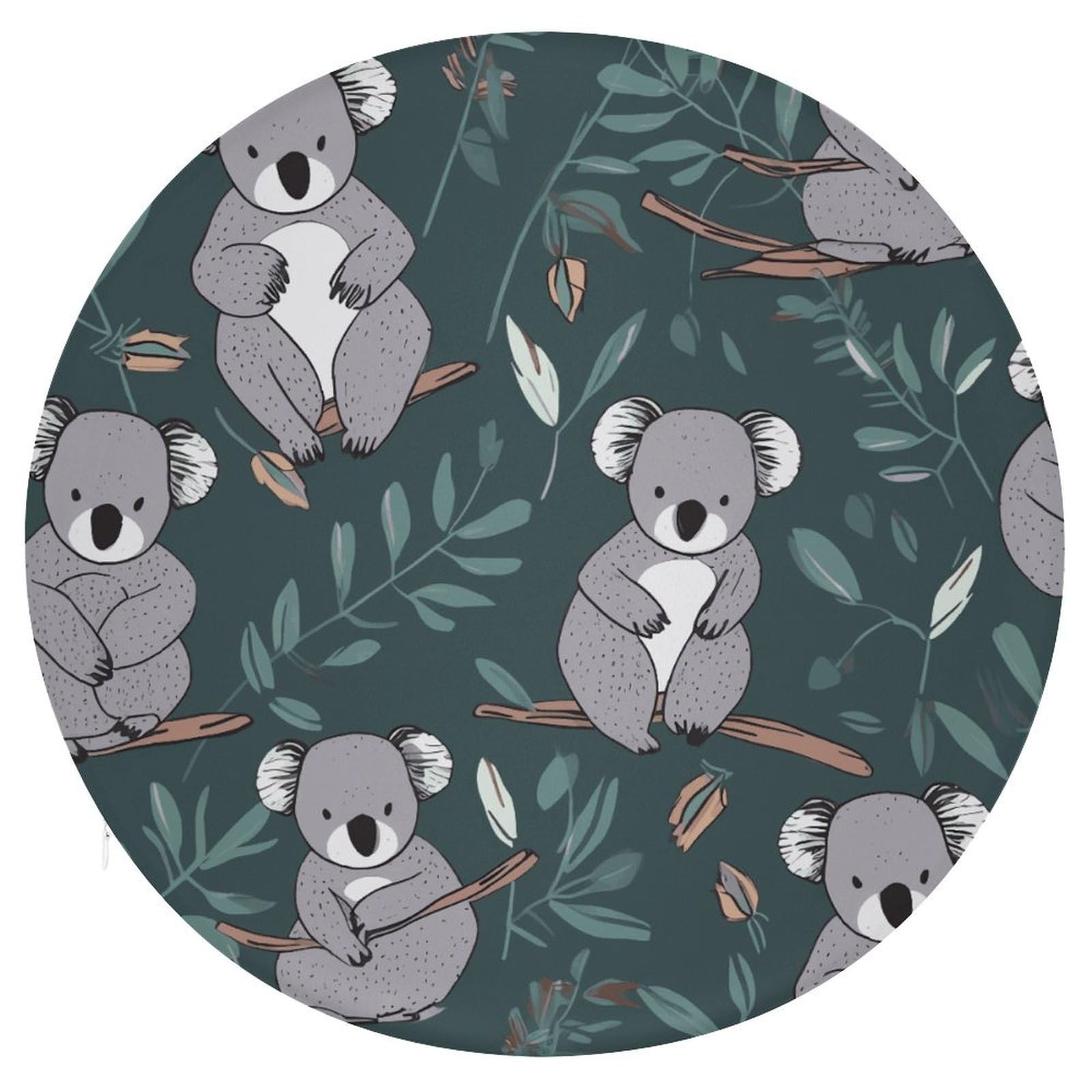 Coussin de siège rond koala en mousse pour retrouver le plaisir d'une assise moelleuse