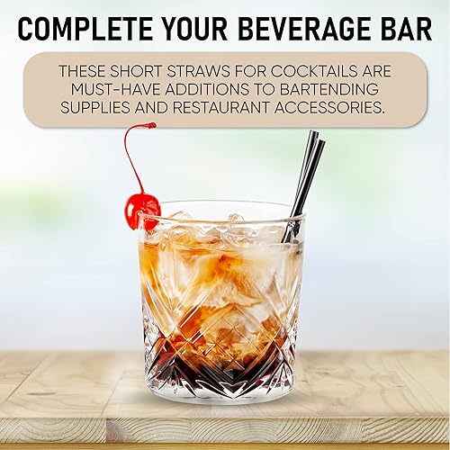 Miniatura 6 de 1000 agitadores de café de plástico, pajitas de cóctel de 5 pulgadas y palitos para café y restaurantes, fabricados en Estados Unidos (negro)