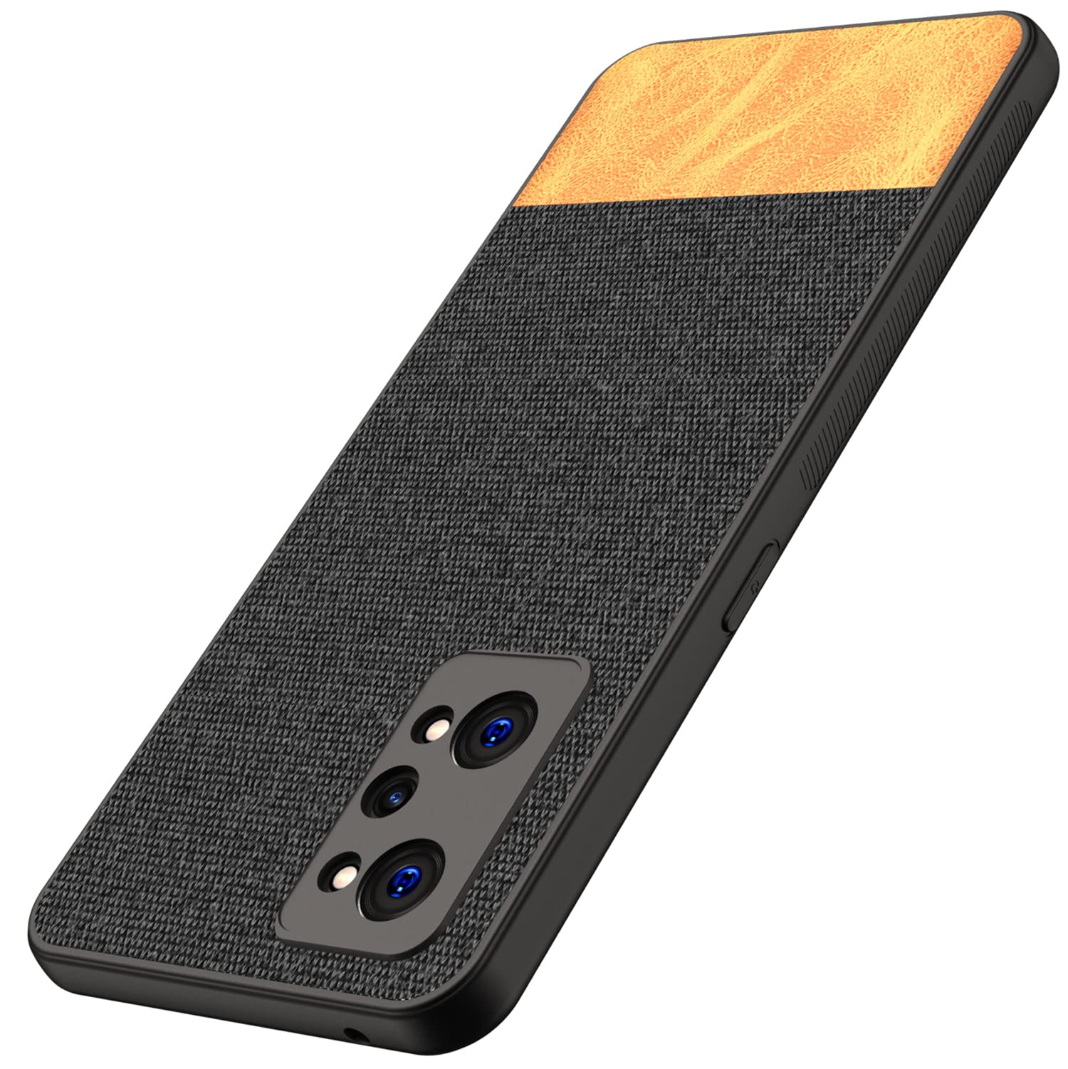 Kapa Soft Fabric & Leather Hybrid Protective Case Cover for Realme GT Neo 3T and GT Neo 2 (Black,Brown) (B09MCXY1RT) Amazon Price History, Amazon Price Tracker