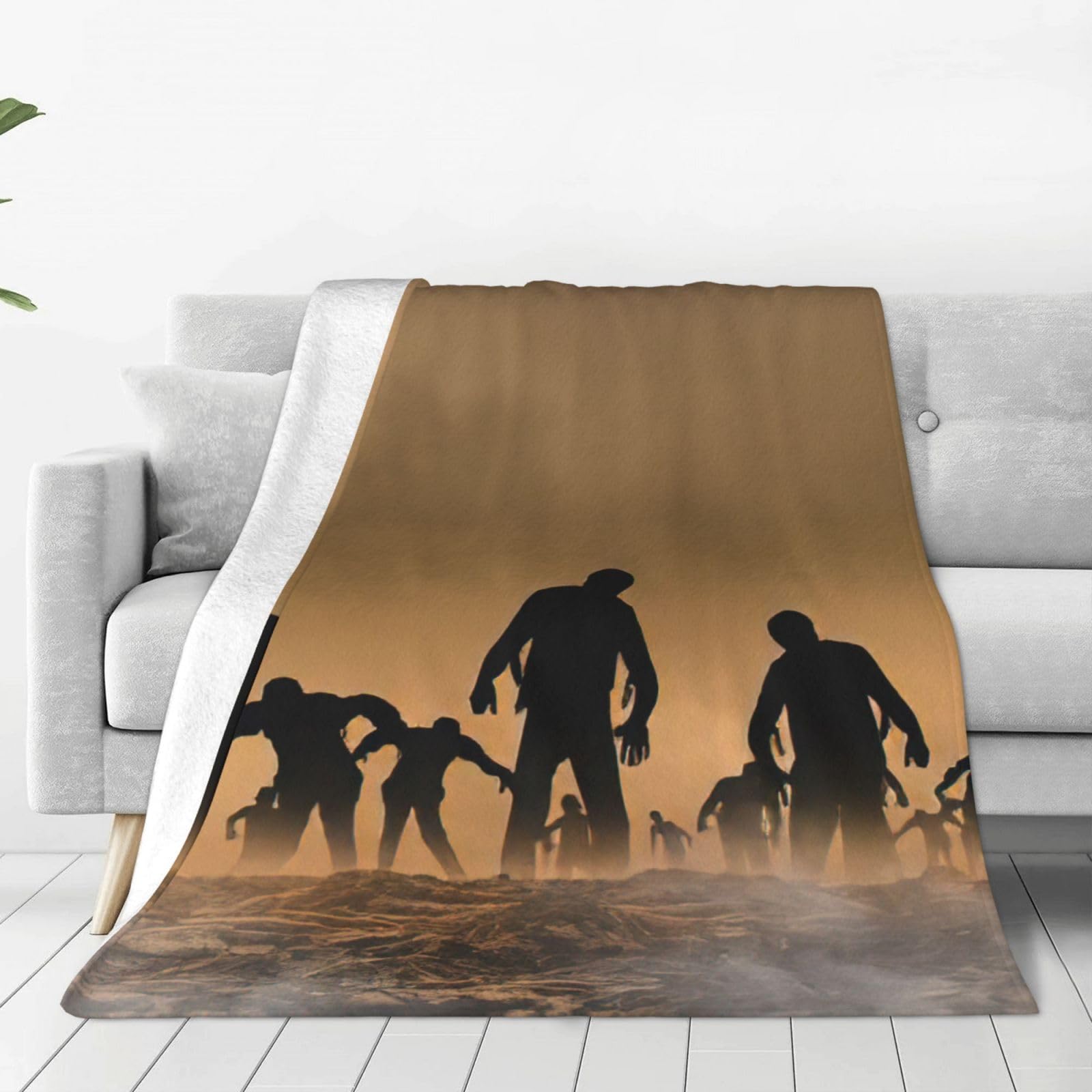 Couverture polaire zombie chaude pour ne plus avoir froid au lit