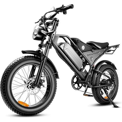 DK400 electric dirt bike for adults fast 18.2ah 300+ lbs heavy duty 1500w 30-40mph ebik 20 inch fat tire mountain bicycle off road 40 miles long range bikes for commuter mens women teens girls e-bike.
