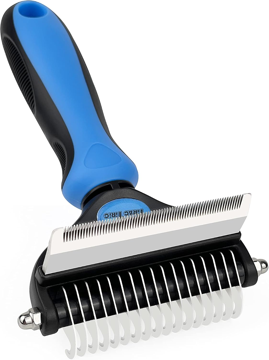 TiRAC TiRiC Pet Grooming Tools，Deshedding and Dematting Brush for Dogs & Cats,Double Side Undercoat Rake Comb,Removing Mats, Knots &…