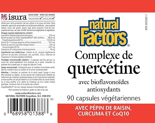Miniatura 4 de Natural Factors Complejo de quercetina, 90 CT