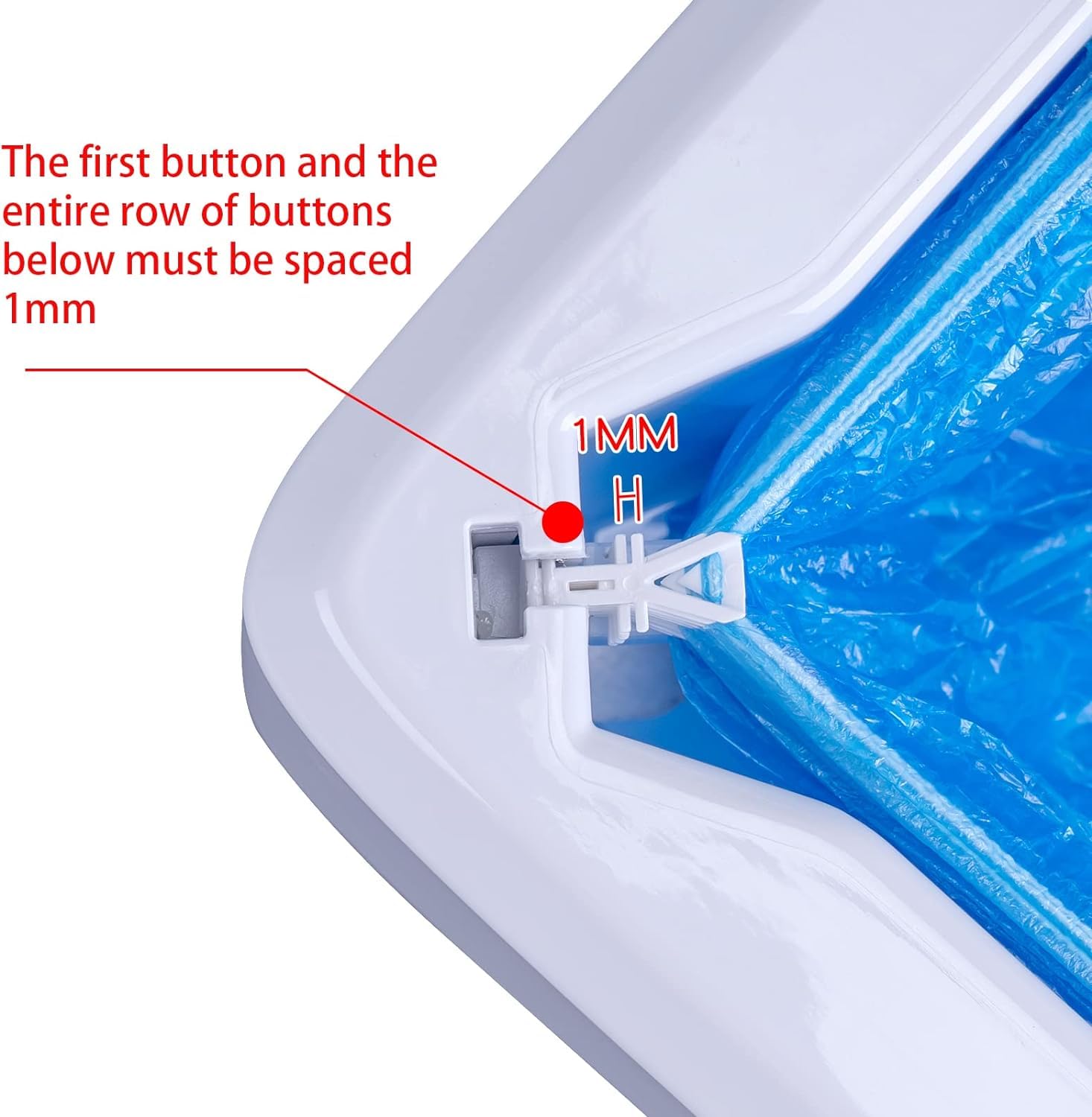 Copriscarpe e Getta Antiscivolo Dispenser Automatico 100 Copriscarpe Plastica per Interni