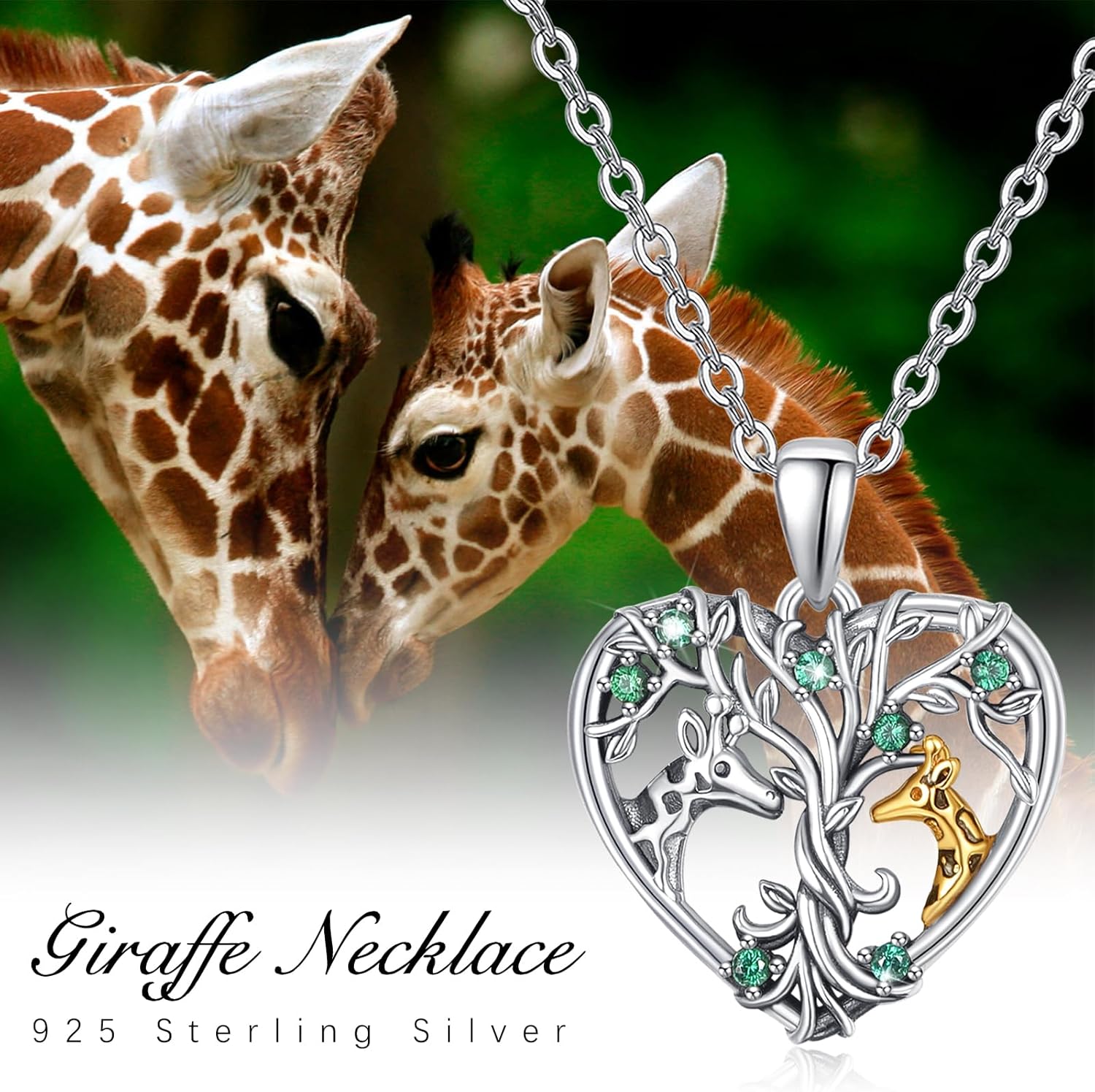 KINGWHYTE Animal Necklace for Women S925 Sterling Silver Mother Daughter Necklace Birthday Jewelry Gifts for Women Mum - Image 4