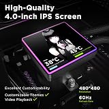 TZMRIT PF360-SE Aio Water Cooling 360 mm with 4 Inch LCD Screen Display, ARGB Infinity Mirror 2000 RPM PWM Fan, for AM4/AM5 & Intel LGA1851/1700 (Black) - 2