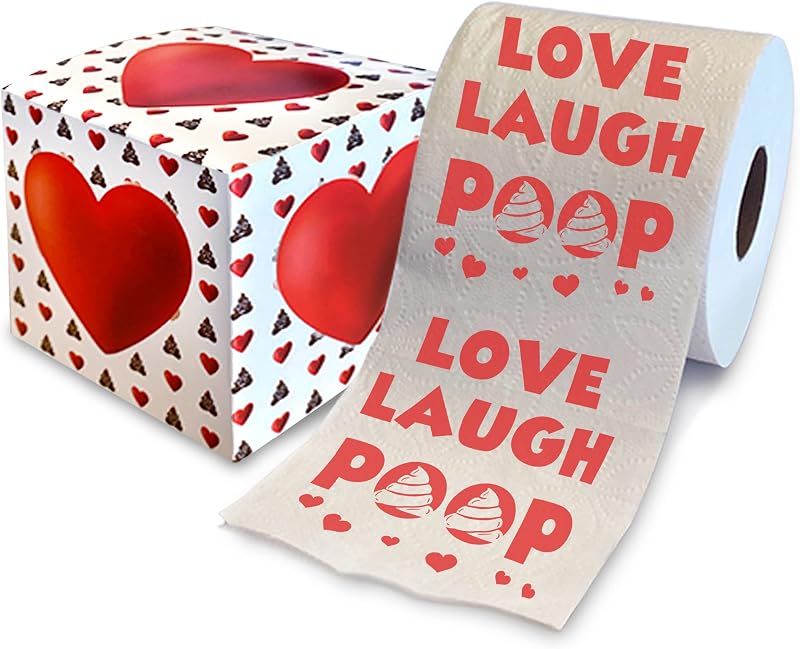 Printed TP Love Laugh Romantic Toilet Paper – Funn
