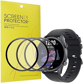 Compatible for TouchElex Smart Watch Screen Protector, Lamshaw [3 Pack] 3D Full Coverage PET Soft Screen Protector Film Compatible with TouchElex Venus 1.2