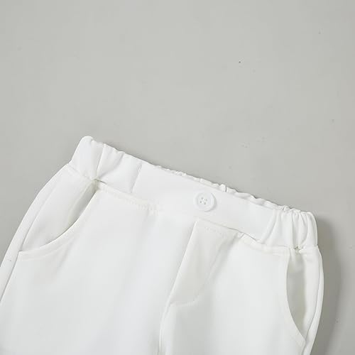 Miniatura 8 de YALLET Traje de ropa para bebé niño de 0 a 18 meses, traje de caballero, camisa de vestir+corbatín+chaleco+pantalones, conjunto de trajes de fiesta