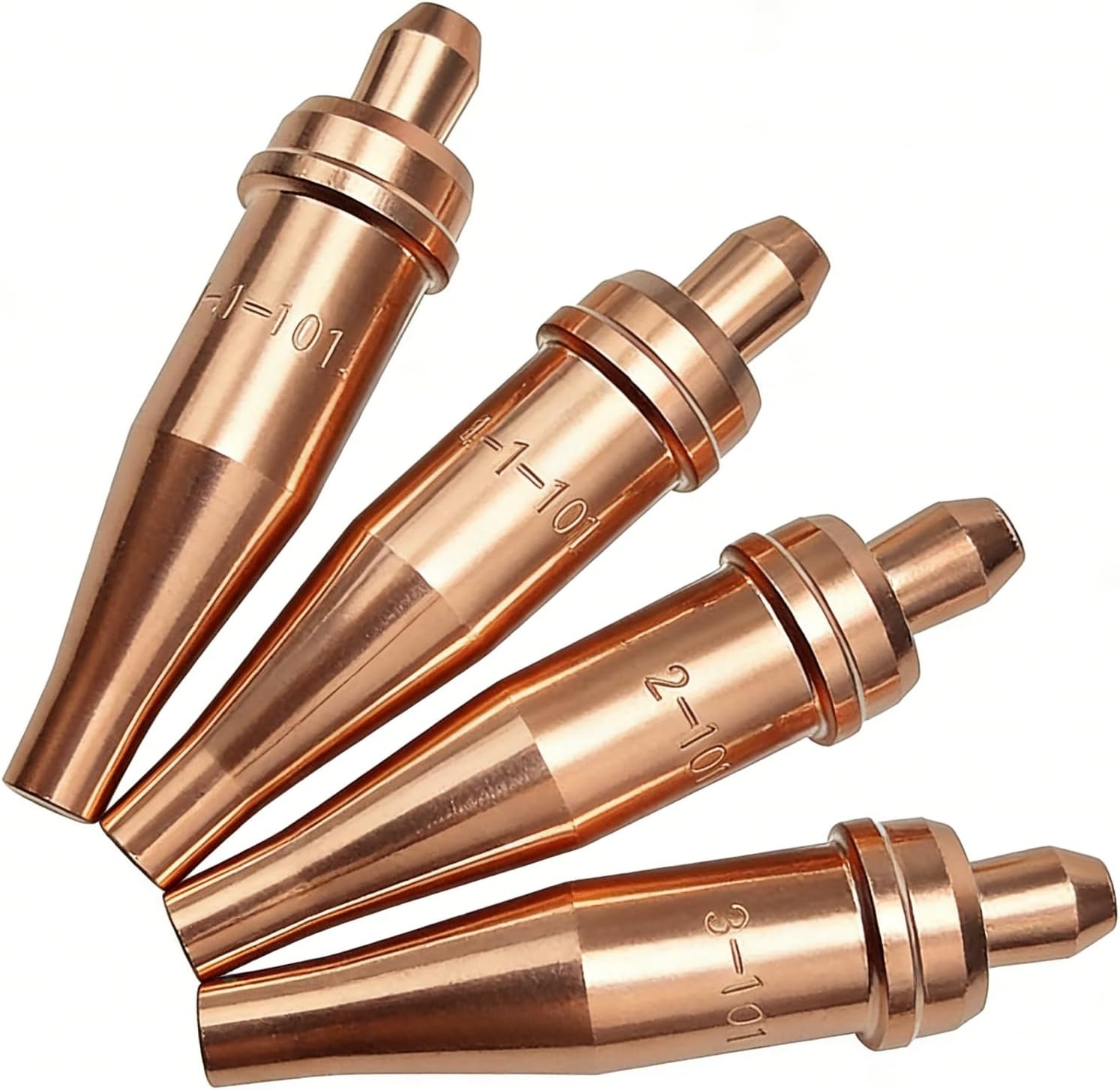 0-3-101,1-3-101,2-3-101,3-3-101 Acetylene Cutting Torch Tips,Fit Victor Style,Pack of 4