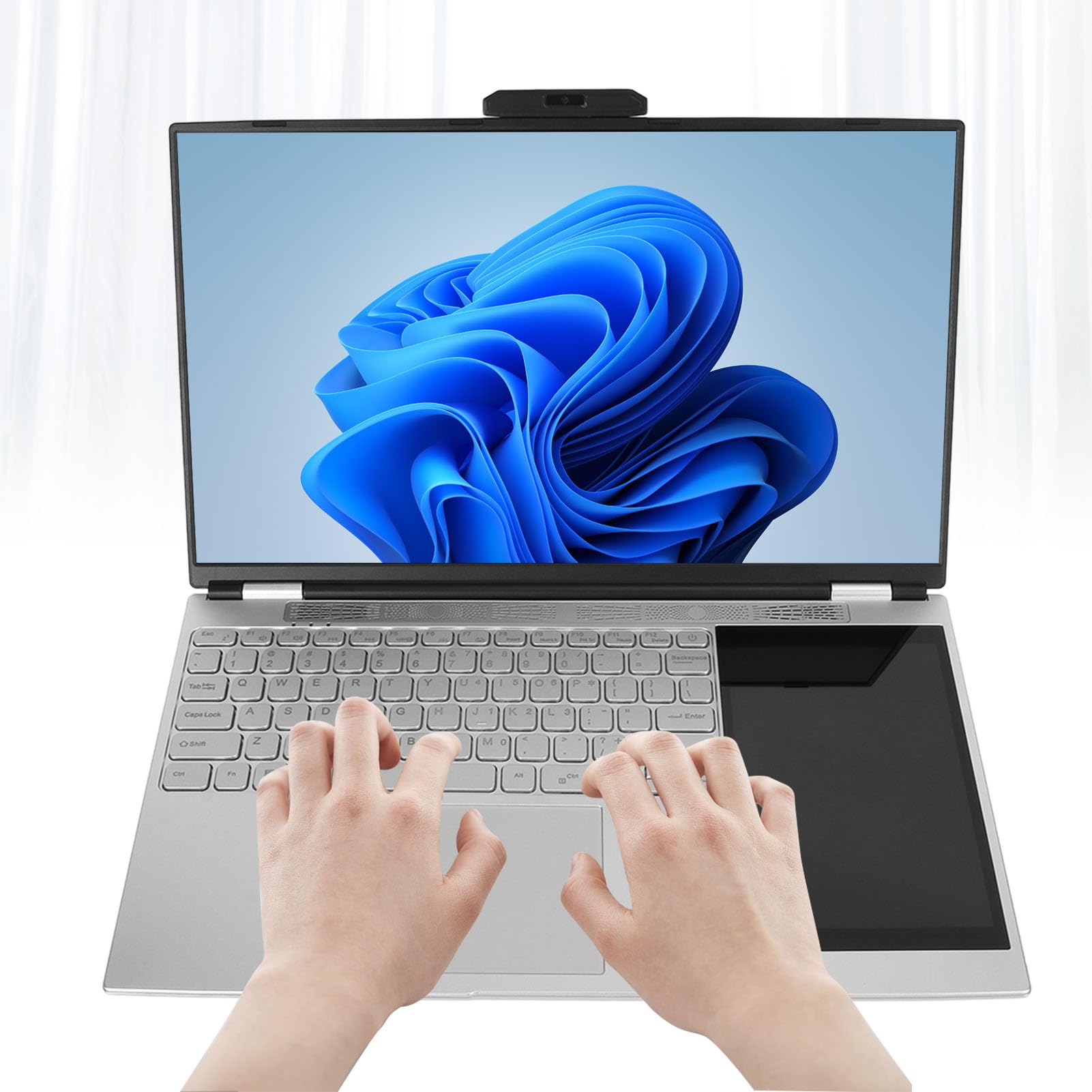 Amazon.com: Heayzoki Double Screen Laptop, Quad Core Quad Threaded