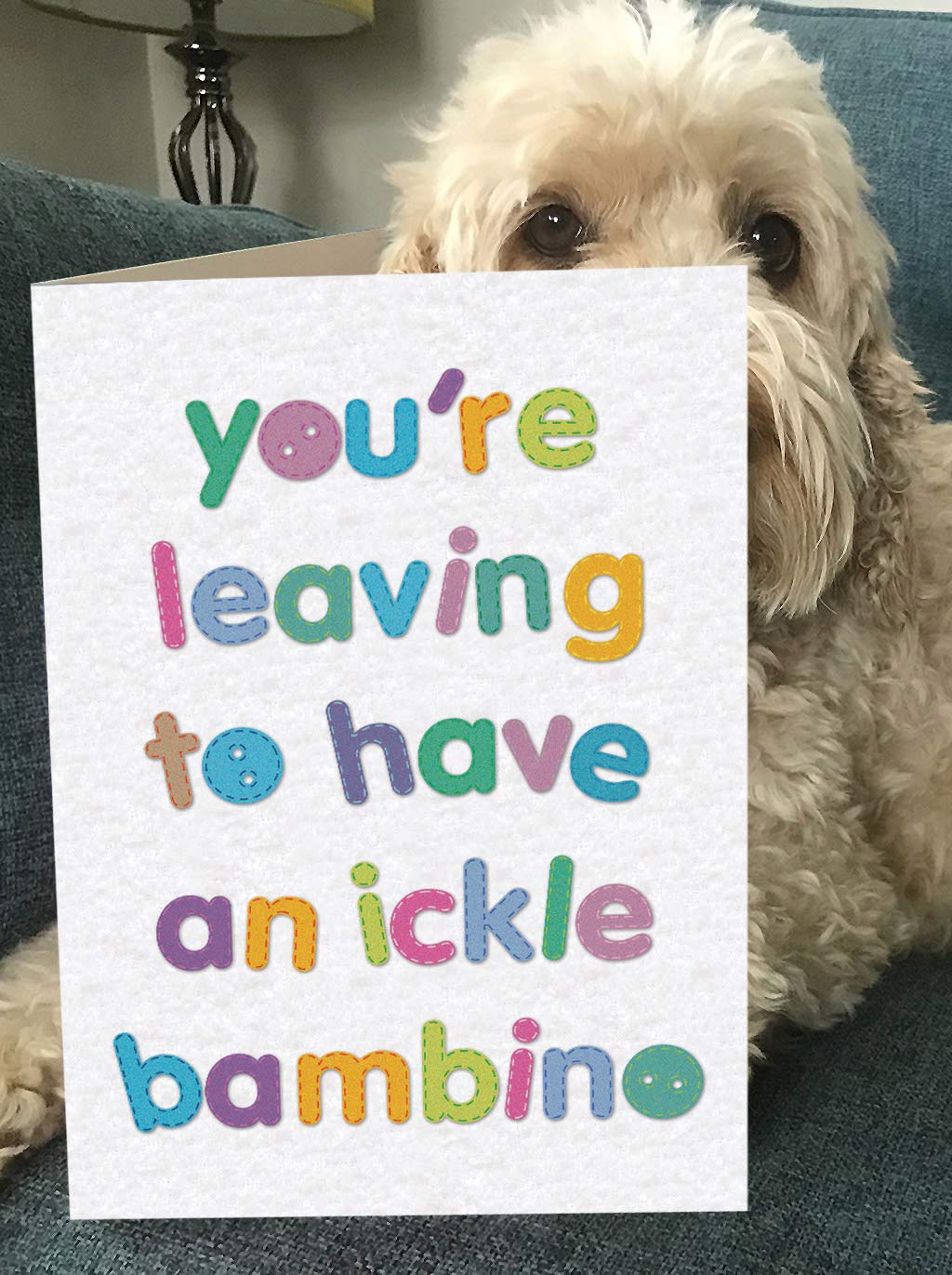 Brainbox Candy Abschiedskarte "Leaving Bambino" – Große Lustige Karte 190x275 Mm, Für Kollegen & Werdende Mütter