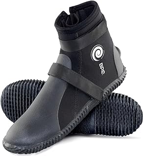 BPS Dive Boots with Anti-Slip Rubber Sole for Water Sports 3mm 5mm 7mm Neoprene Dive Boots Scuba Diving Snorkeling Surfing Rafting Windsurfing