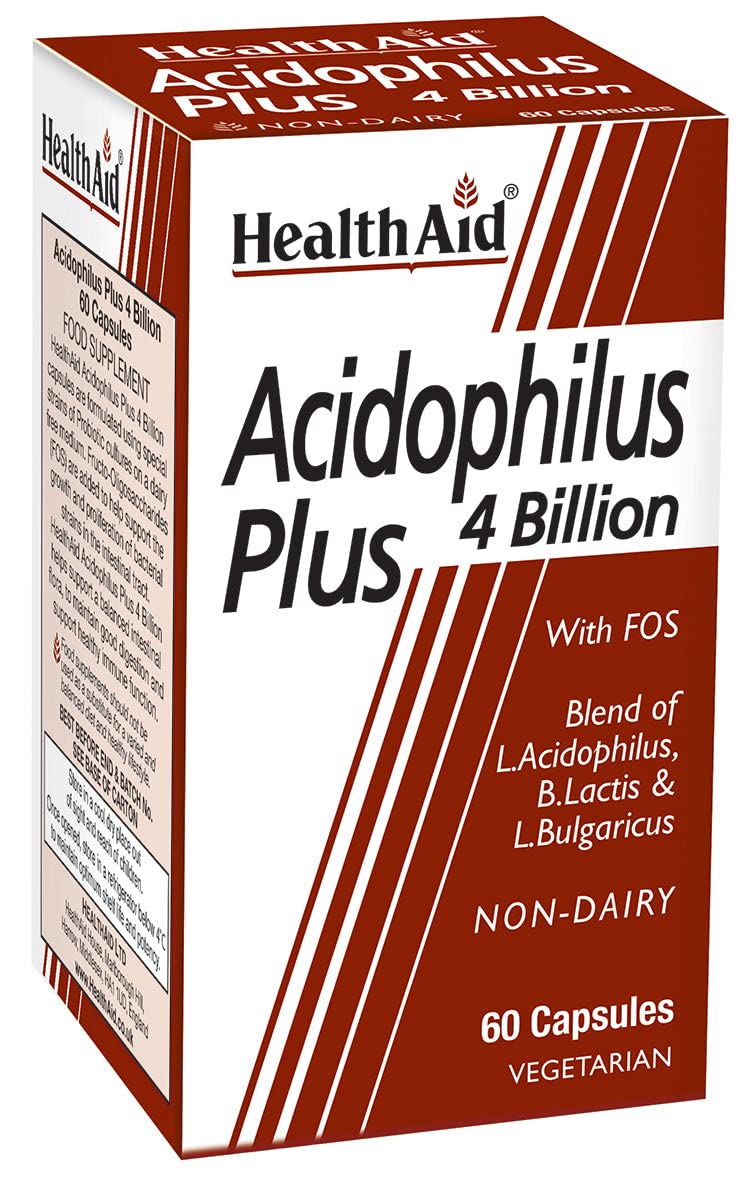 HealthAid Acidophilus Plus (4 Billion) - 60 Capsules