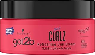 got2b gotCurlz Refreshing Curl Cream (1 x 200 ml), Moisturising Styling Cream for Styling and Nourishing Curls, Defines an...