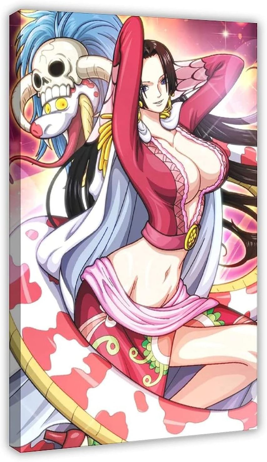 Amazon Co Jp Ltchワンピース日本のアニメの壁紙ボアハンコックキャラクターhdポスター壁画キャンバスポスター壁アートの装飾リビングルームの寝室の装飾のための絵画絵画アンフレーム 12 18インチ 30 45cm ホーム キッチン