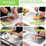 Titanium Cutting Board 2026 New Upgrade 100% Pure Titanium Cutting Boards for Kitchen - Double-Sided Food-Grade Chopping Board Non-Stick Durable and Easy to Clean (15.3 x 11 in) | for Kitchen - Food Grade Titanium Chopping Boards Stain Resistant Dura
