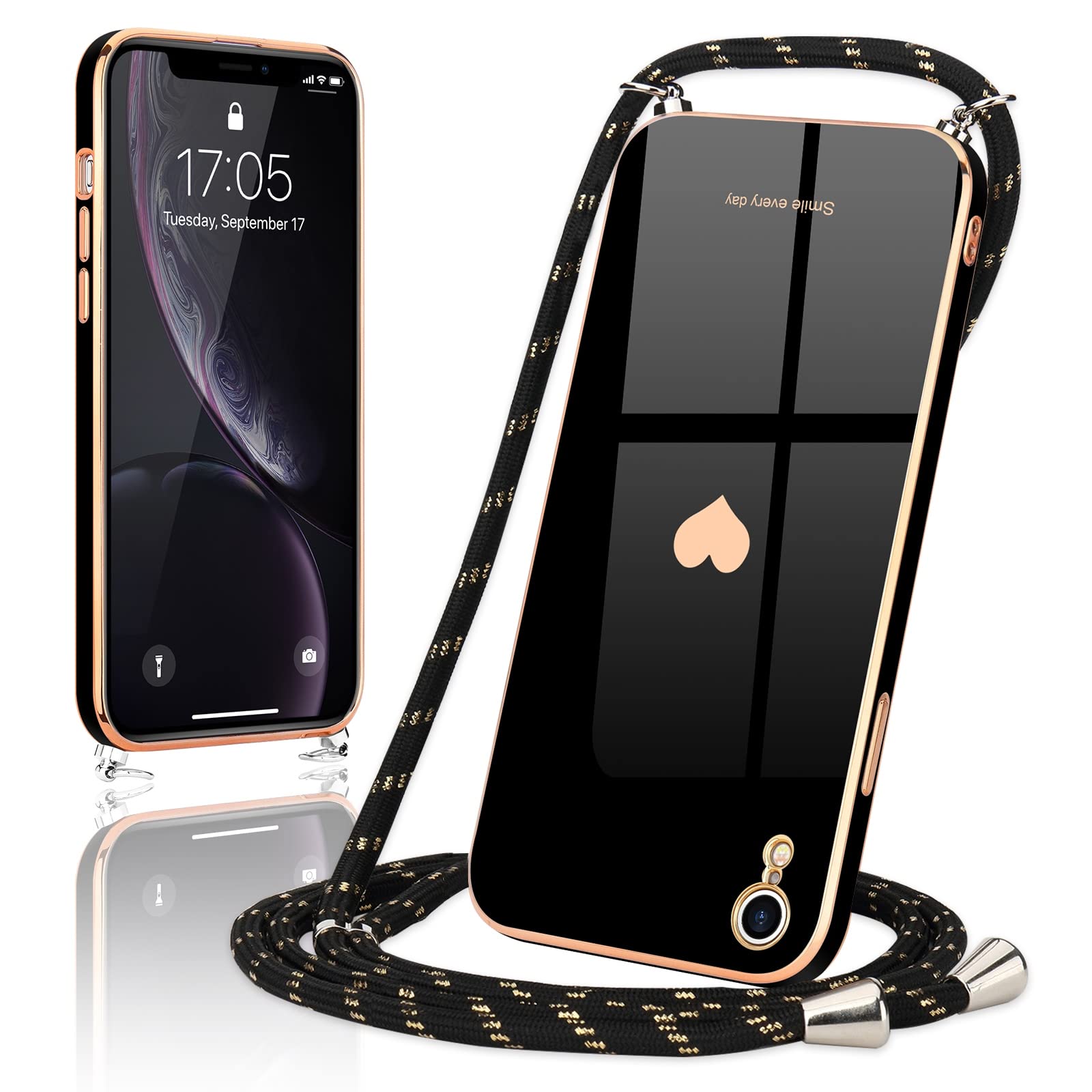 Custodia IPhone Xr A Tema Natalizio Con Cinturino – Morbida TPU Antishock, Motivo 2