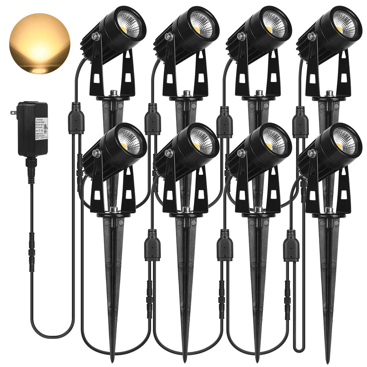 Buy SanGlory 12V Landscape Lights Outdoor Landscaping Lights Warm White