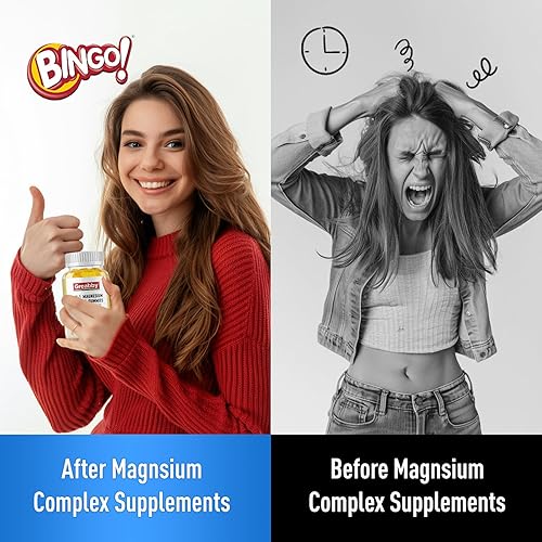 Miniatura 3 de Gomitas de glicinato de magnesio  800 mg de gomitas de magnesio, apigenina y L-teanina, suplementos de glicinato de magnesio para adultos y niños,