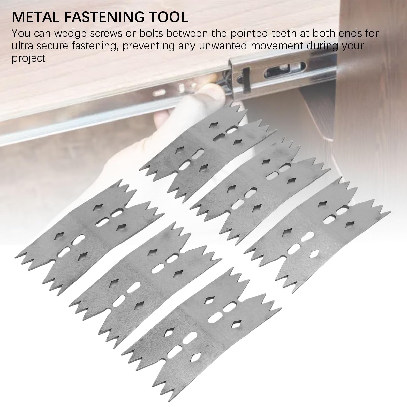 Panel Clamps 6Pcs Slab Clamping Dogs for Woodworking Tools Stainless Steel Pinch Dogs Router Sled Fastening Board Fixing Clamp Tools for Woodworking Stainless Steel Pinch - Image 3
