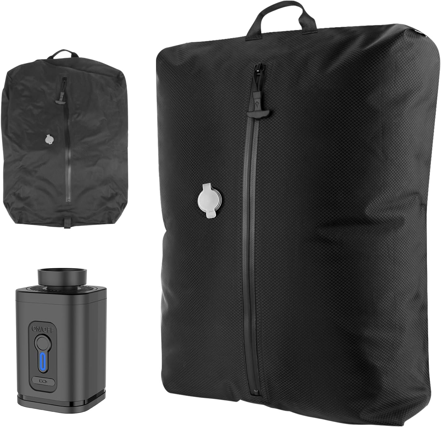Dobaly 33L Professional Vacuum Bags for Travel with Wireless Pump, IP67 Waterproof Reusable Vacuum Compression Bags for Suitcases and Backpack Space Saver Vacuum Bags for Cloth (1PC+Pump)