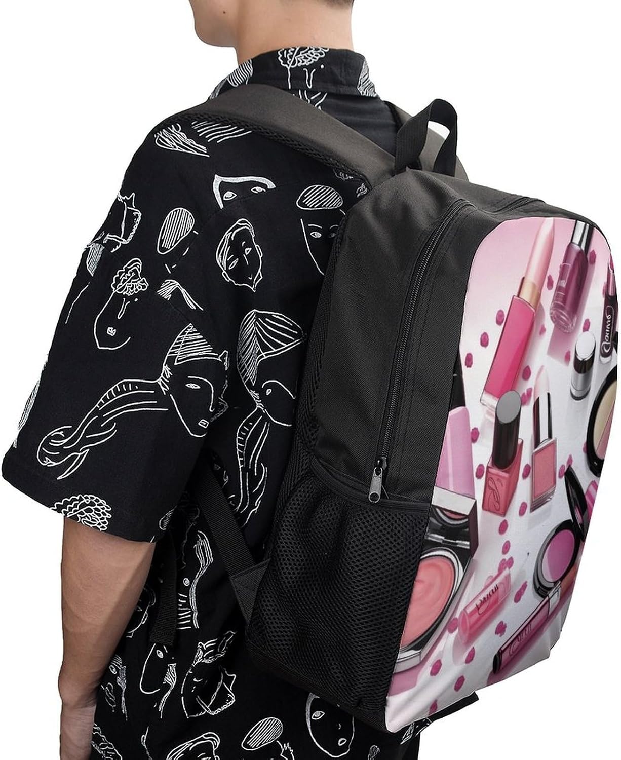 17 in Modern Cosmetic Backpack with Adjustable Padded Strap image 5
