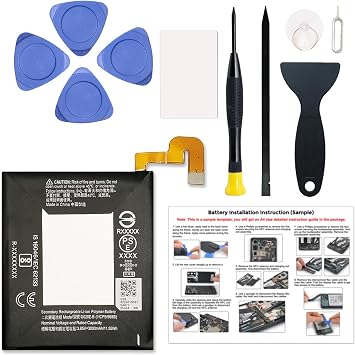 New Upgraded Battery for Pixel 3A, G020E-B Replacement Battery Compatible with Pixel 3A, with Repair Tools & Instruction