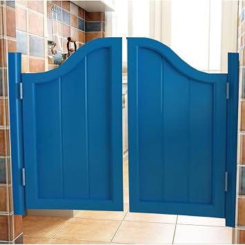 Swinging Door Cafe Door Indoor Solid Wood Saloon Door Home Decor Wooden Saloon Doors, Hallway Kitchen Door, Bar Cowboy Doors, Pine Wood Saloon Door, Includes Hinges for Kitchen Shop Entrance Partition