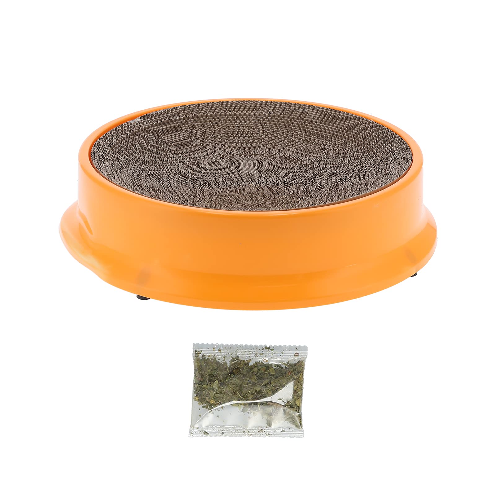 Austauschbarer Kratzbaum aus Wellpappe für Katzen, Kletterbaum, Pappe, Wohnzimmer, Bett, Katzenzubehör (Orange)