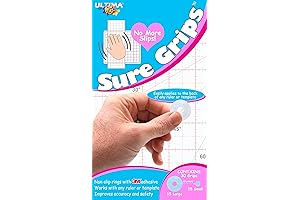 Tackle Sewing Projects Comfortably With Sure Grips Non-Slip Ruler Grip Rings