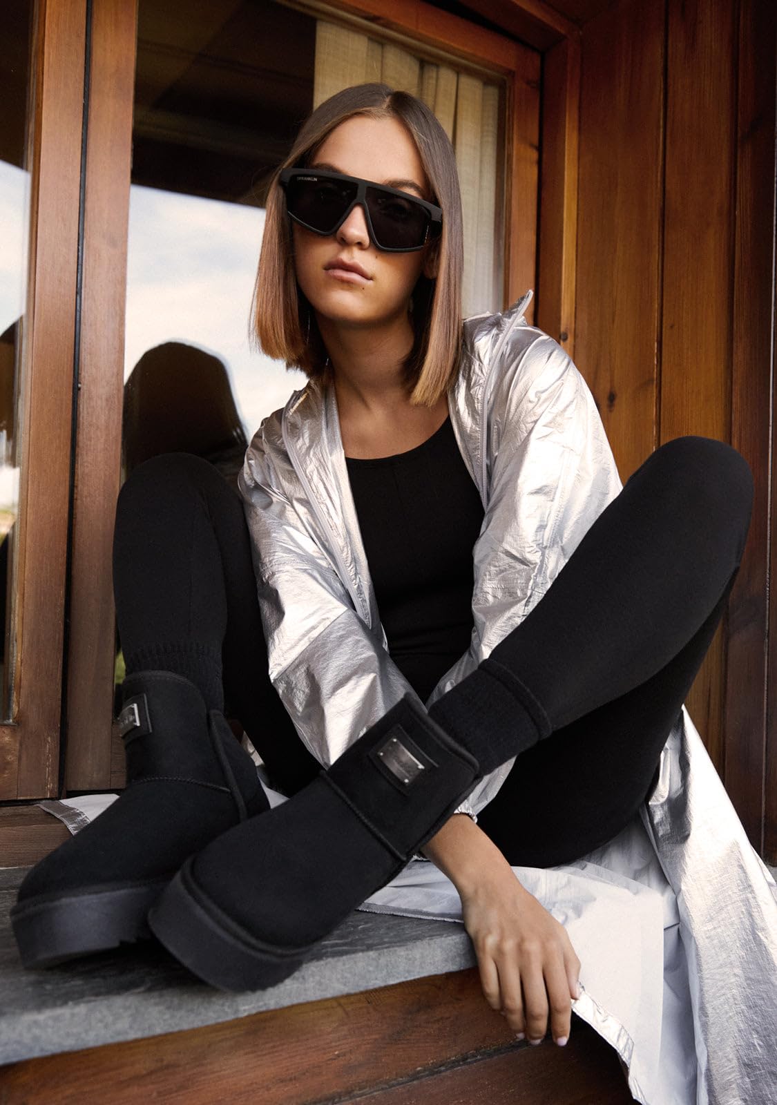 D.Franklin - Bottes Australiennes d'Hiver pour Femme avec Doublure en Fourrure - Nordic Trk