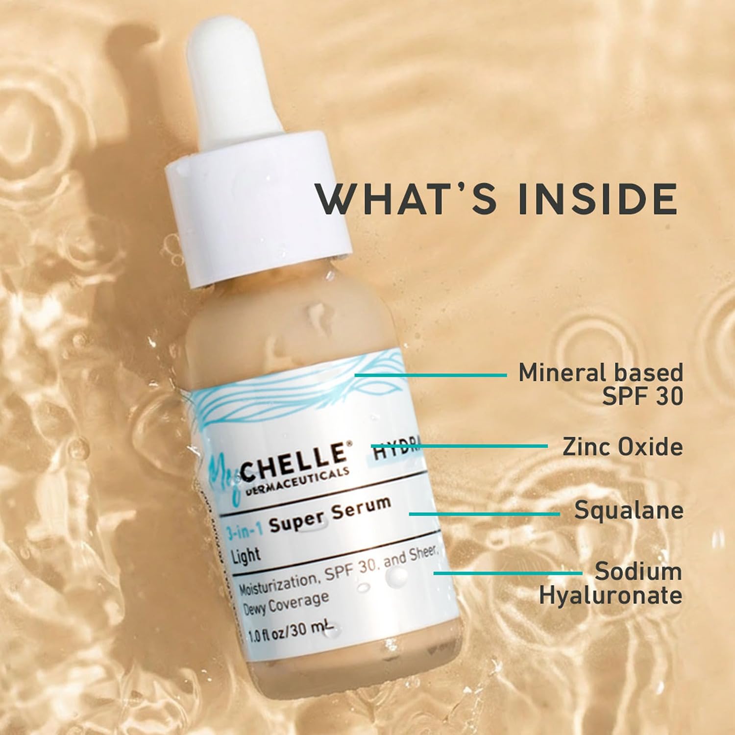 MyCHELLE Light 3-in-1 Super Serum, 1 oz thumbnail 2