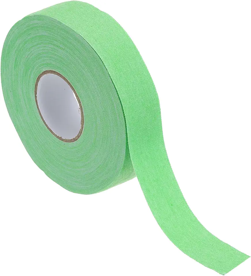 Fita de hóquei 2,5 cm x 27 jardas, protetor de aderência multiuso para taco de beisebol com lâmina de taco de hóquei, verde