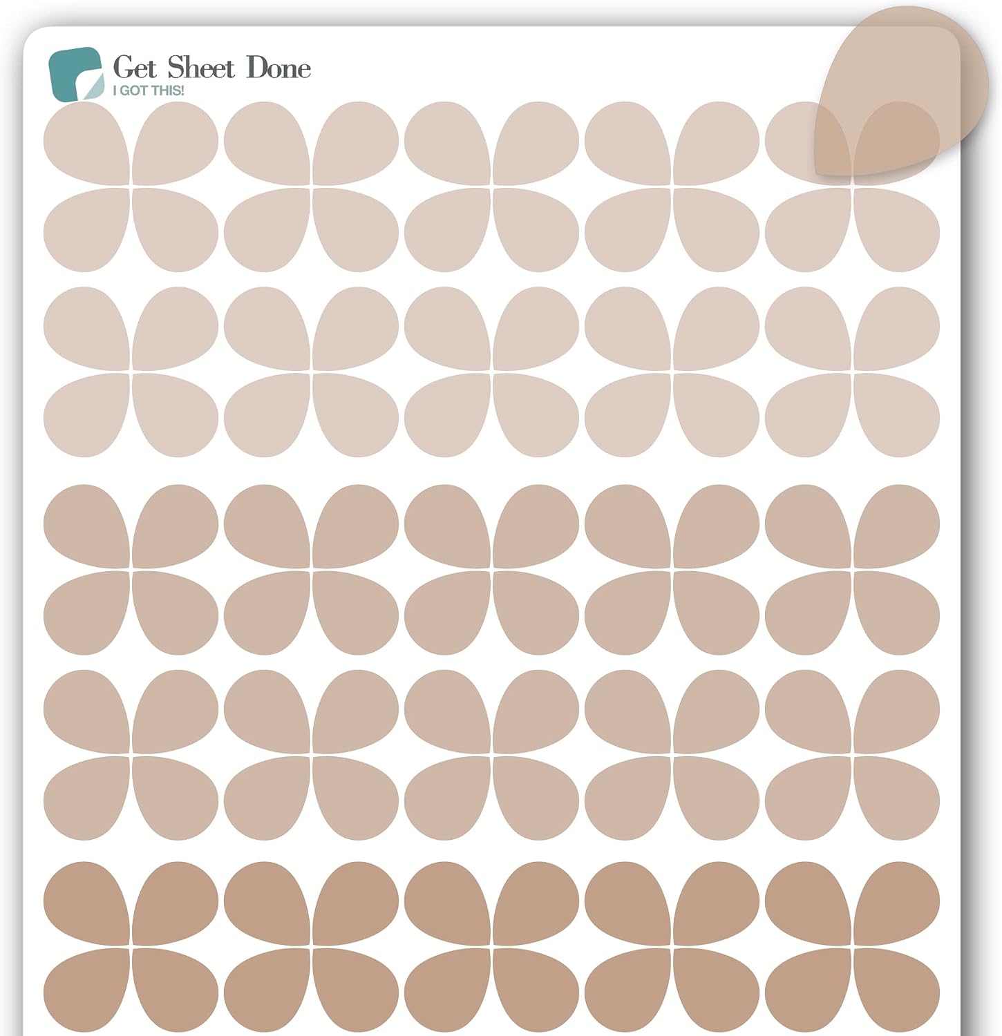 Transparent Corner Stickers – 96 Translucent Vinyl Decals (? Inch) – Accent Markers and Highlight Flags – Date Covers – Functional Planner Accessories for Bujo and Journaling (3 Sheets)