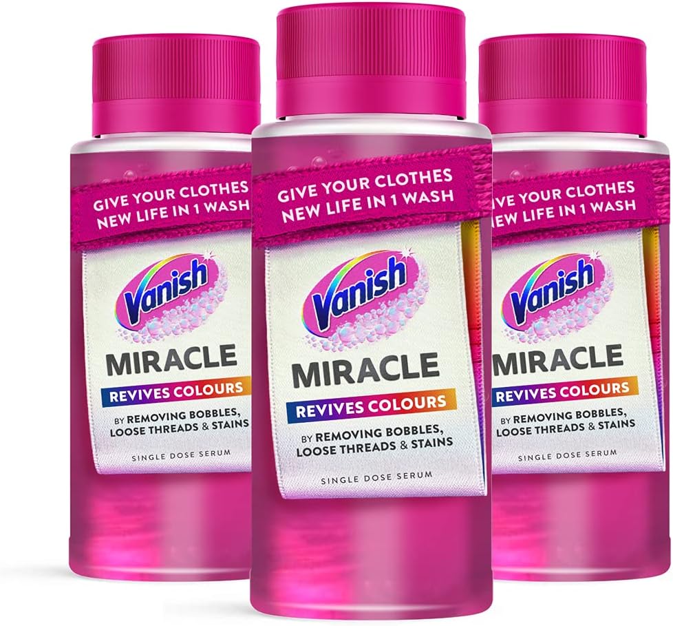 Vanish Miracle Serum Colours, 3 pack | 300ml | Revives Colours | Stain Remover