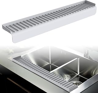 33 Inch Kitchen Sink 33x22 – Undermount/Drop In Stainless Steel Workstation Sink, 18 Gauge SUS304 Single Bowl, Modern Topmount Fregadero de Cocina, 9" Deep Handmade Basin (Guard Only)